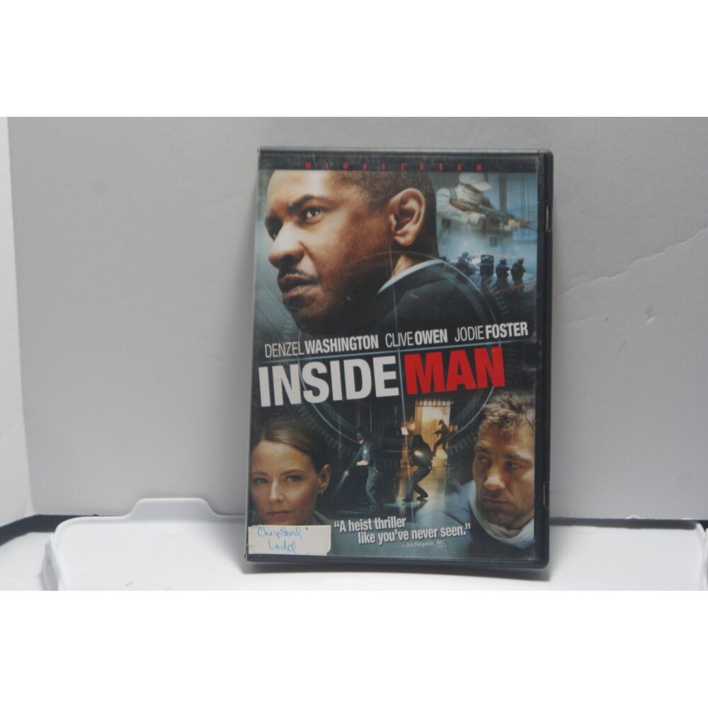 Inside Man (DVD, 2006, Widescreen Edition) Denzel Washington Action Thriller